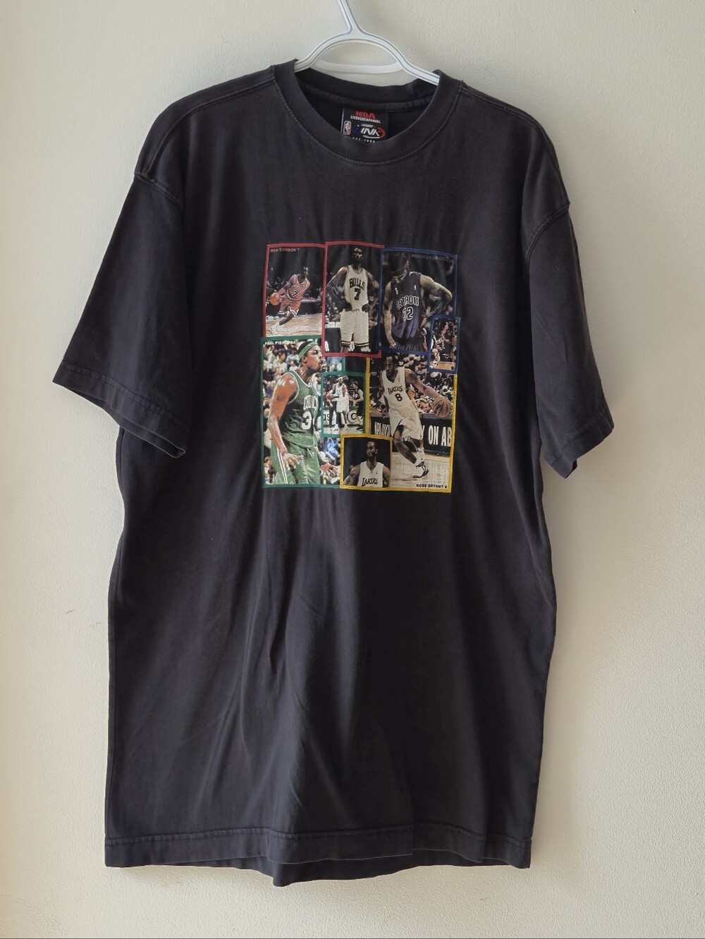 Vintage NBA Graphic Tee Link Est 1996 Y2K Streetwear Loose Fit Black L